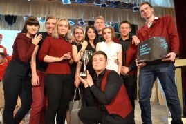 Команда КВН техникума-чемпион Сургутского района.